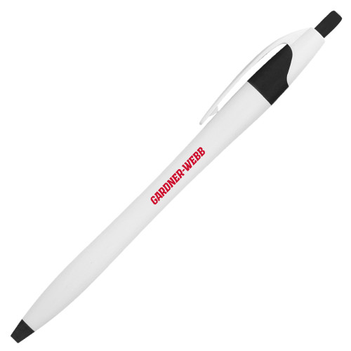  Dart White/Black Pen w/Blue Ink - Gardner Webb Flat Word mark