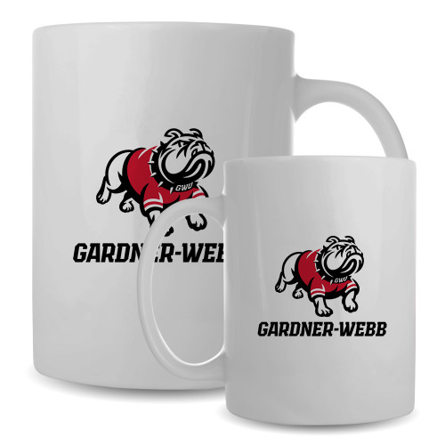  Full Color White Mug 15oz - Gardner Webb Athletic Lockup