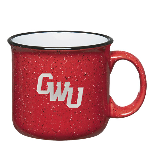  Campfire Red Mug 15 oz - GWU MonogramEngraved