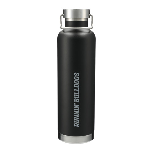  Thor Copper Vacuum Insulated Black Bottle 32oz - Runnin Bulldogs Word markEngraved