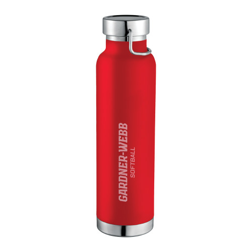  Thor Copper Vacuum Insulated Red Bottle 22oz - Gardner Webb SoftballEngraved