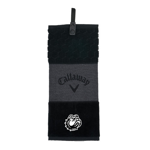  Callaway Black Trifold Towel - GWU Mascot Head