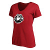 Thumbnail image for  Womens Plus Red V Neck T Shirt