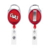 Thumbnail image for  Red Oval Retractable Badge Holder w/Clip