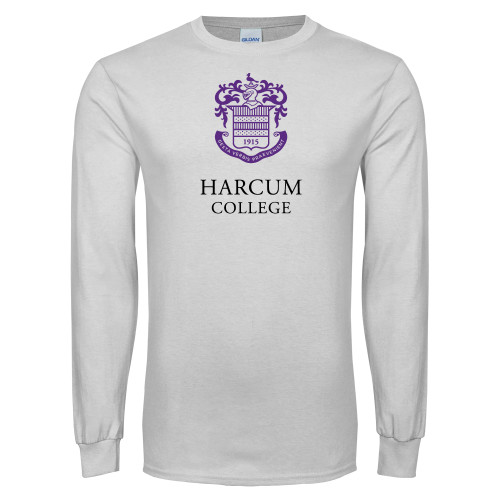  White Long Sleeve T Shirt - Primary Mark