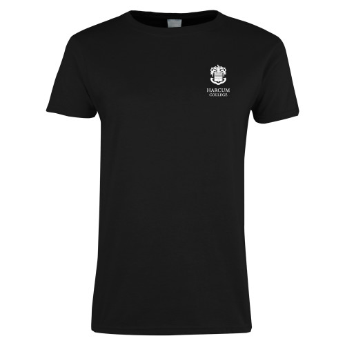  Womens Black Short Sleeve Tee - Primary Mark