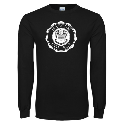 Black Long Sleeve T Shirt - College Seal