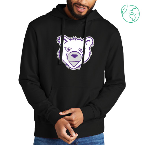  Allmade Black Organic French Terry Pullover Hoodie - Bear Head