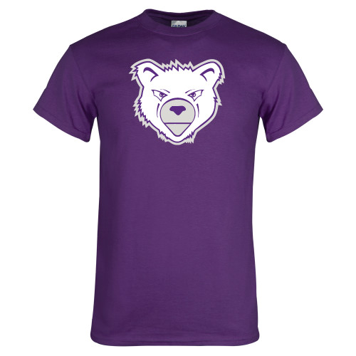  Purple T Shirt - Bear Head