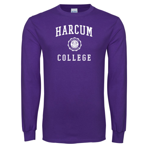  Purple Long Sleeve T Shirt - Harcum College