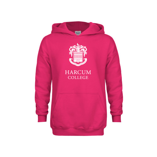  Youth Hot Pink Fleece Hoodie - Primary Mark