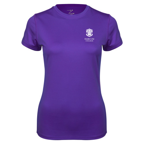  Womens Purple Performance Tee - Primary Mark