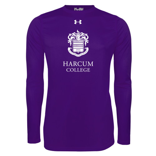  Under Armour Purple Long Sleeve Tech Tee - Primary Mark