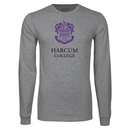  Grey Long Sleeve T Shirt - Primary Mark