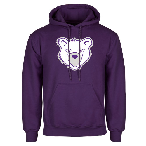  Purple Fleece Hoodie - Bear Head