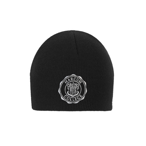  Black Knit Beanie - College Seal