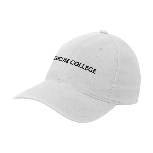  White Flexfit Structured Low Profile Hat - Harcum College
