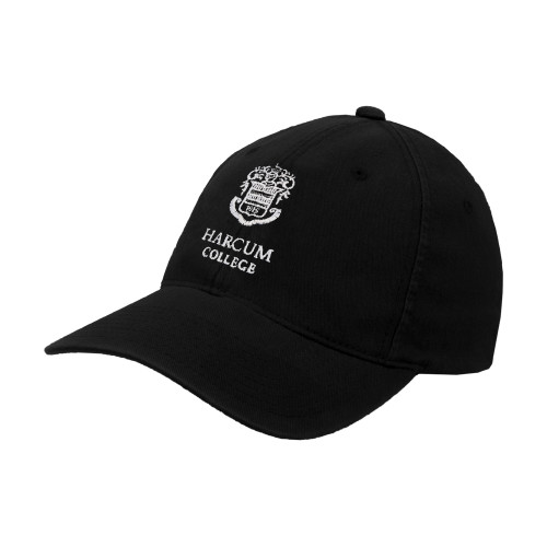  Black Flexfit Structured Low Profile Hat - Primary Mark