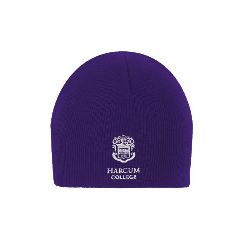 Purple Knit Beanie - Primary Mark