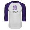 Thumbnail image for  White/Purple Raglan Baseball T Shirt