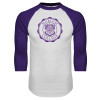 Thumbnail image for  White/Purple Raglan Baseball T Shirt