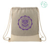 Thumbnail image for  Split Recycled Cotton Grey/Natural Drawstring Bag