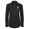 Thumbnail image for  Womens Black Twill Button Down Long Sleeve 