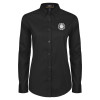 Thumbnail image for  Womens Black Twill Button Down Long Sleeve 