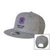 Thumbnail image for  Heather Grey Wool Blend Flat Bill Snapback Hat