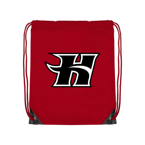  Red Drawstring Backpack - Flaming H