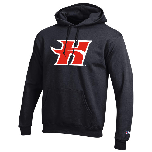  Champion Black Fleece Hoodie - Flaming H