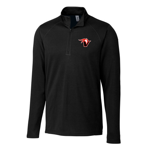  C&B Black Clique Ice Pique Half Zip - Fire and Sail