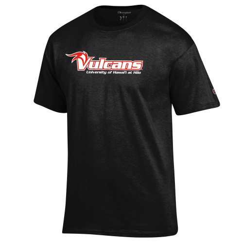  Champion Black T Shirt - Hawaii Hilo H