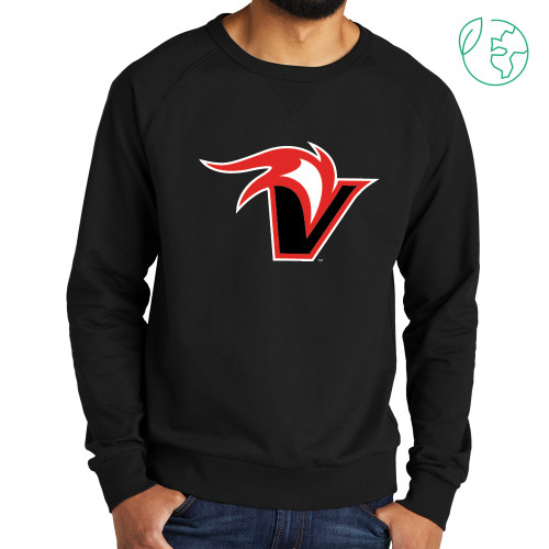  Allmade Black Organic French Terry Crewneck Sweatshirt - Fire and Sail