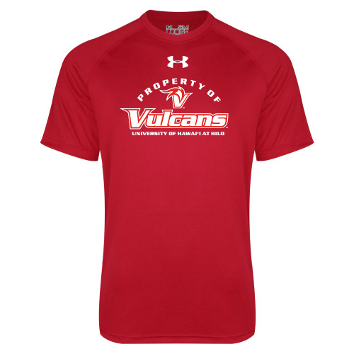  Under Armour Red Tech Tee - Property of Vulcans