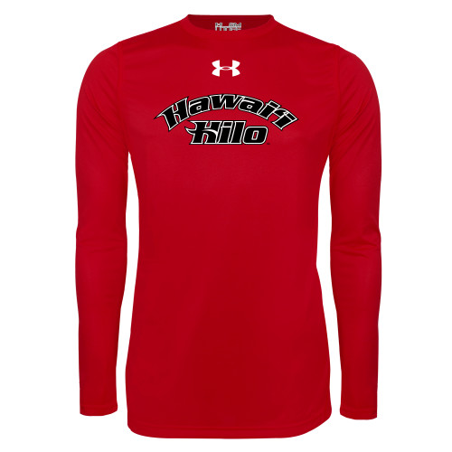  Under Armour Red Long Sleeve Tech Tee - UA Fire and Sail