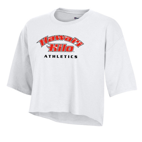  Champion Womens White Crop Tee - HH Athletics