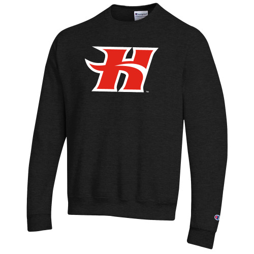  Champion Black Fleece Crew - Flaming H