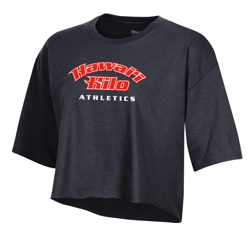  Champion Womens Black Crop Tee - HH Athletics