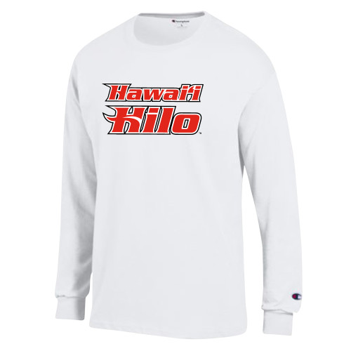 Main Image for  Champion White Long Sleeve T Shirt
