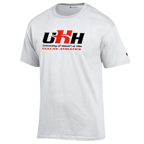  Champion White T Shirt - UHH Vulcan Athletics