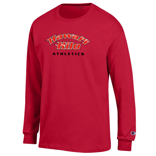  Champion Red Long Sleeve T Shirt - HH Athletics