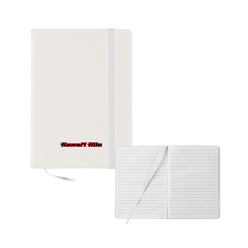  5x7 White Hard Cover Journal - Hawaii Hilo Flat