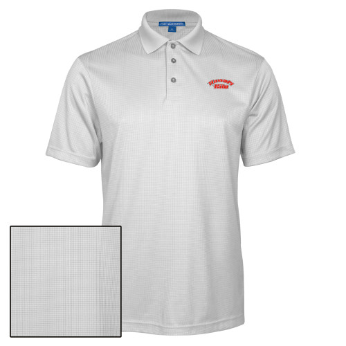  White Performance Fine Jacquard Polo - Hawaii Hilo Arched