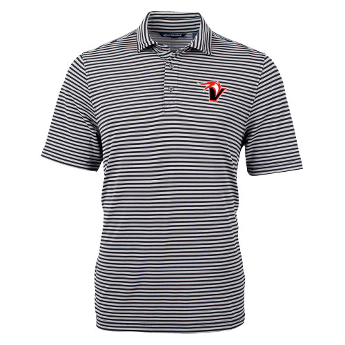 C&B Black Virtue Eco Pique Stripe Polo - Fire and Sail