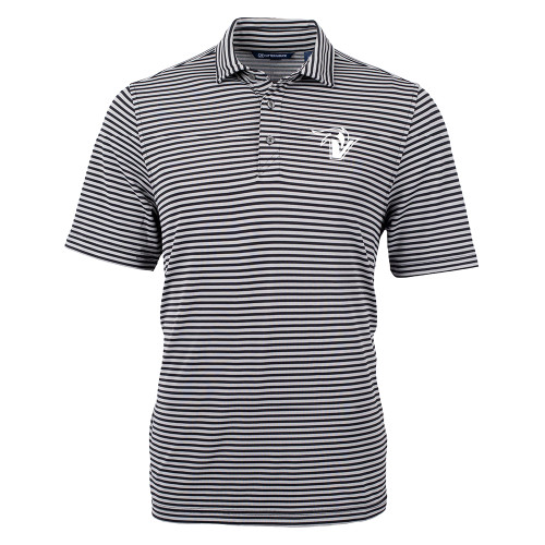  C&B Black Virtue Eco Pique Stripe Polo - Fire and Sail