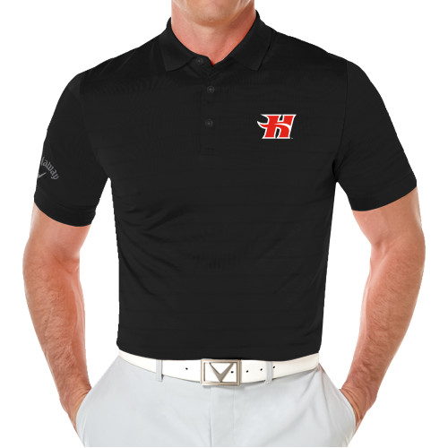  Callaway Black Opti Vent Polo - Flaming H