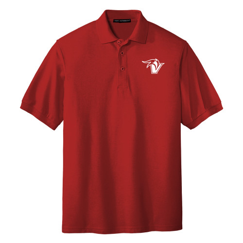 Red Silk Touch Polo - Fire and Sail