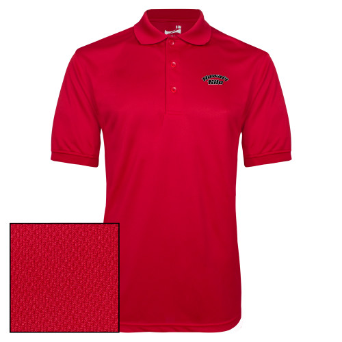  Red Dry Mesh Polo - Hawaii Hilo Arched