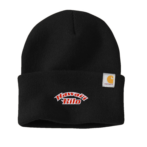  Carhartt Black Knit Beanie w/Cuff - Hawaii Hilo Arched